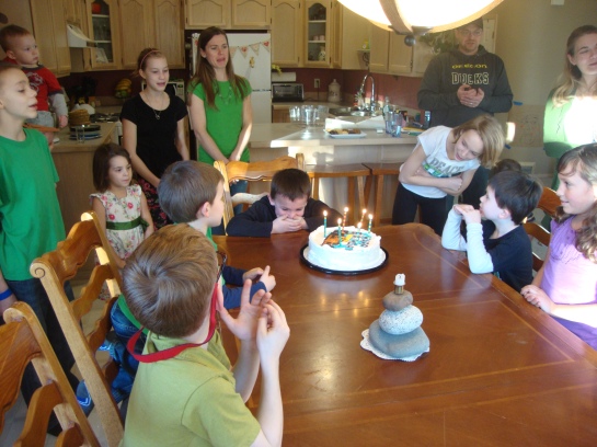 We enjoyed a couple birthday parties.  This one was with some of our closest friends and some of our new neighbors.